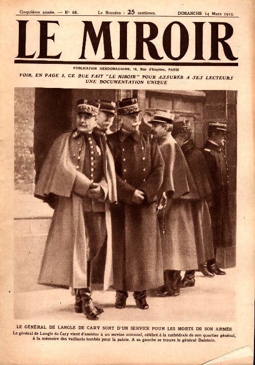 Livrenpoche : Le Miroir n°68 - Collectif - Livre