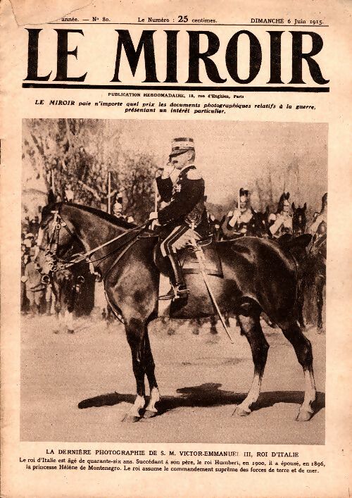 Livrenpoche : Le Miroir n°80 - Collectif - Livre