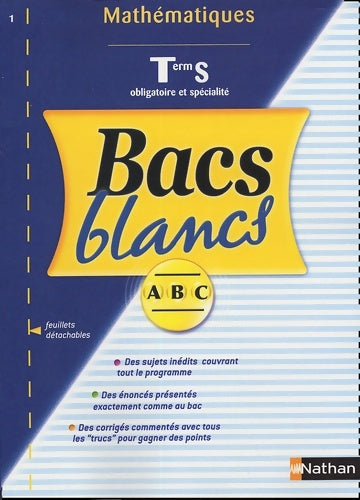 Livrenpoche : Bacs blancs abc maths term s - Christian Lixi - Livre