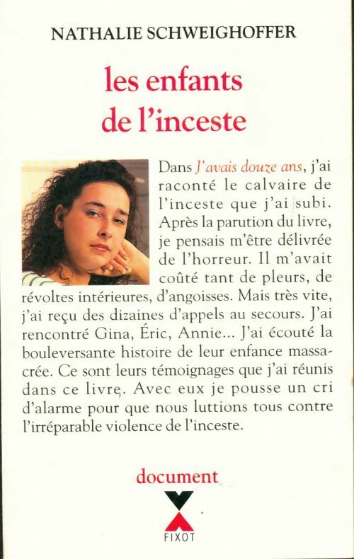 Livrenpoche : Enfants de l inceste - Nathalie Schweighoffer - Livre