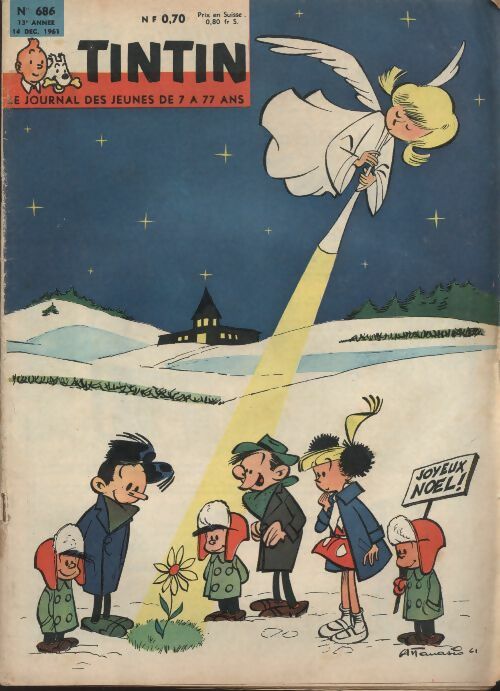Livrenpoche : Tintin n°686 : Joyeux Noël - Collectif - Livre