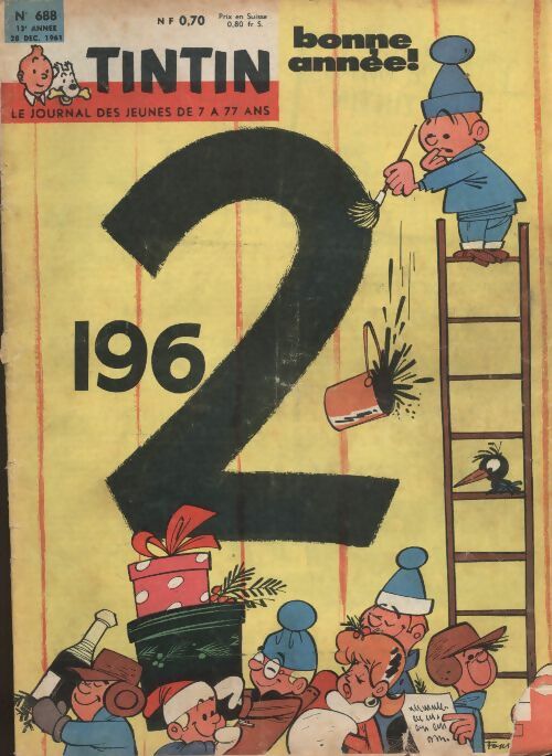 Livrenpoche : Tintin n°688 : Bonne année 1962 - Collectif - Livre