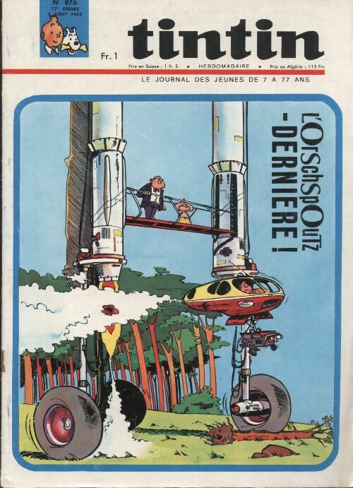 Livrenpoche : Tintin n°876 : L'Orschspoutz dernière ! - Collectif - Livre