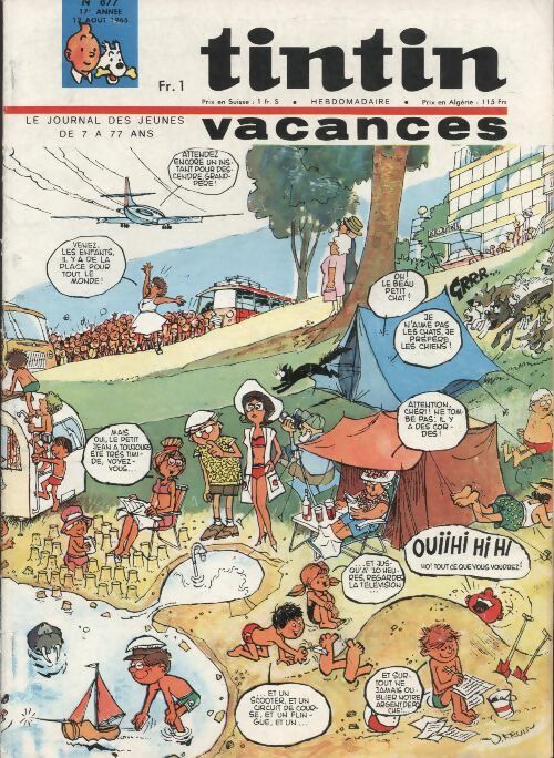 Livrenpoche : Tintin n°877 : Vacances - Collectif - Livre