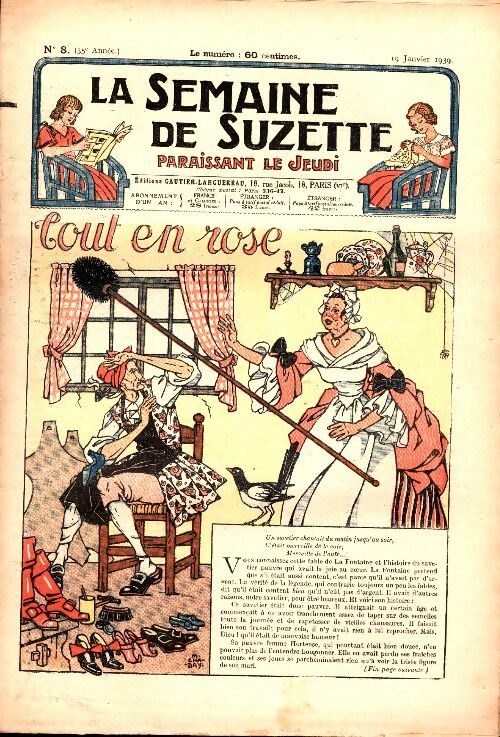 Livrenpoche : La semaine de Suzette 35e année n°8 : Tout en rose - Collectif - Livre