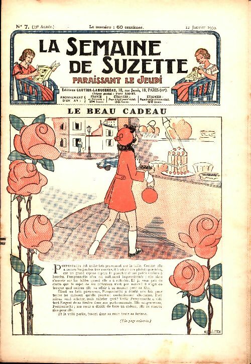Livrenpoche : La semaine de Suzette 35e année n°7 : Le beau cadeau - Collectif - Livre