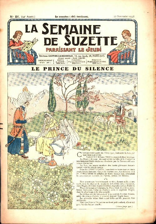Livrenpoche : La semaine de Suzette 35e année n°51 : Le prince du silence - Collectif - Livre