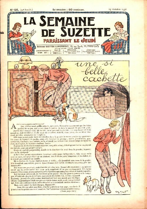 Livrenpoche : La semaine de Suzette 35e année n°48 : Une si belle cachette - Collectif - Livre