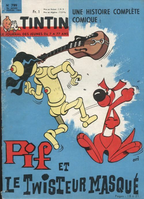 Livrenpoche : Tintin n°799 : Pif et le twisteur masqué - Collectif - Livre