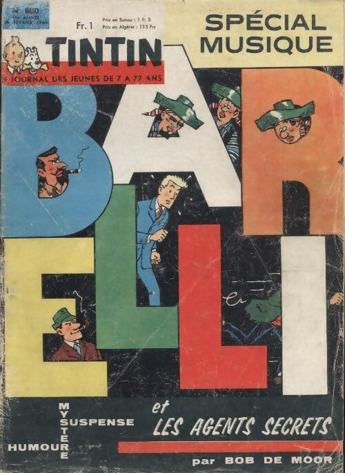 Livrenpoche : Tintin n°800 : Barelli et les agents secrets - Collectif - Livre