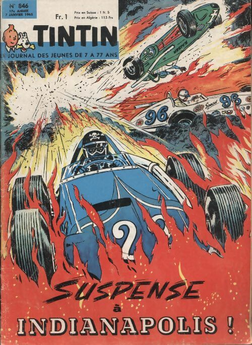 Livrenpoche : Tintin n°846 : Suspense à Indianapolis ! - Collectif - Livre