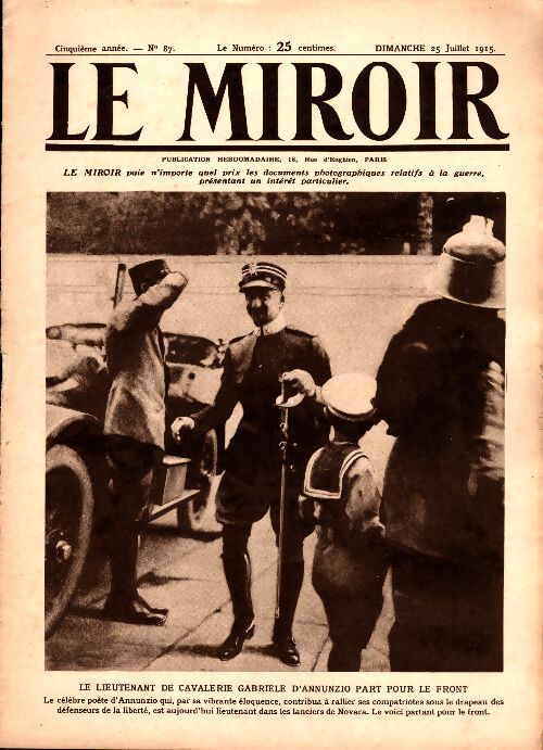 Livrenpoche : Le Miroir n°87 - Collectif - Livre