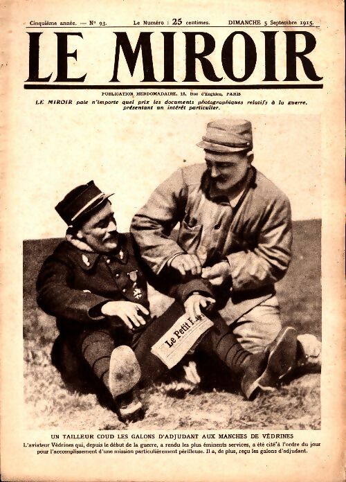 Livrenpoche : Le Miroir n°93 - Collectif - Livre
