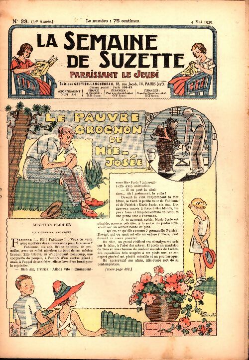 Livrenpoche : La semaine de Suzette 35e année n°23 : Le pauvre cochon de Mie-Josée - Collectif - Livre