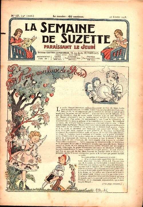 Livrenpoche : La semaine de Suzette 34e année n°12 : Petit ange couleur de Rose - Collectif - Livre