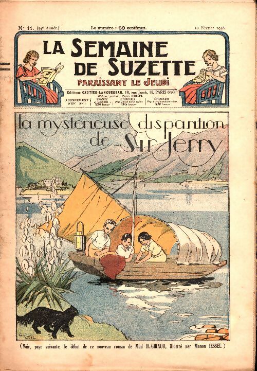 Livrenpoche : La semaine de Suzette 34e année n°11 : La mystérieuse disparition de Sir Jerry - Collectif - Livre
