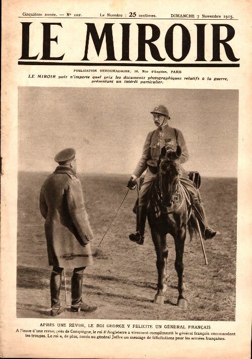 Livrenpoche : Le Miroir n°102 - Collectif - Livre