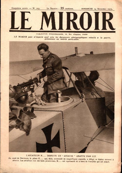 Livrenpoche : Le Miroir n°103 - Collectif - Livre