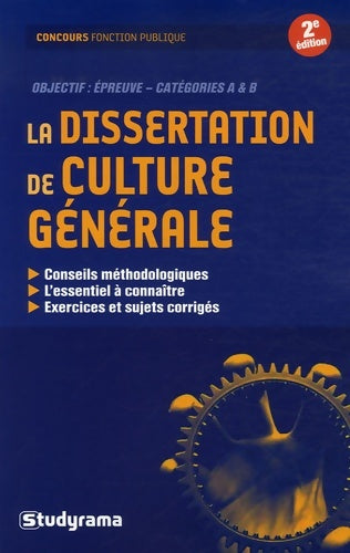Livrenpoche : La dissertation de culture générale - Odile Berchoud - Livre
