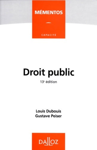 Livrenpoche : Droit public - Dubouis - Livre