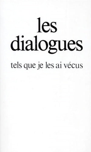 Livrenpoche : Les dialogues : Tels que je les ai vécus - Gitta Mallasz - Livre
