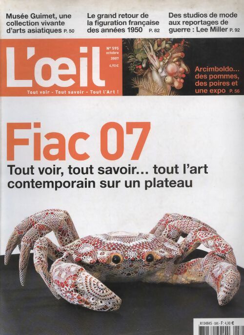 Livrenpoche : L'oeil n°595 : Fiac 07 - Collectif - Livre