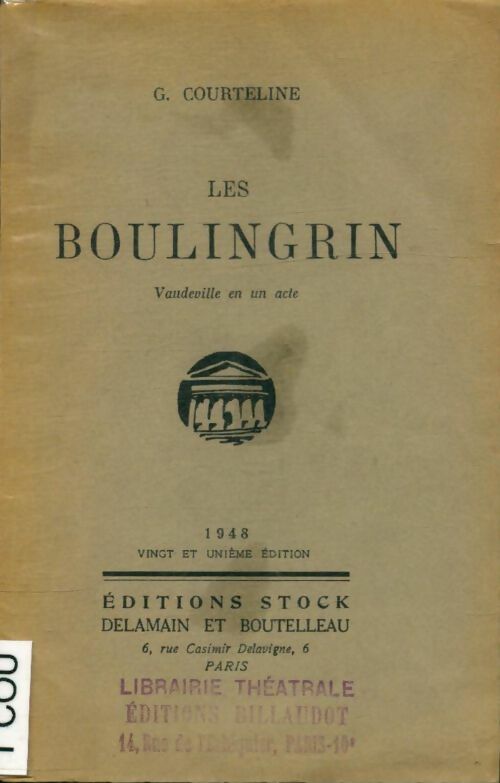 Livrenpoche : Les Boulingrin - Georges Courteline - Livre