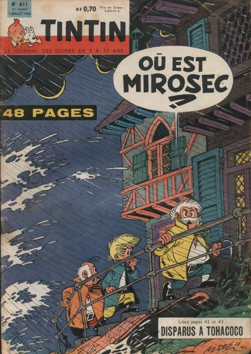 Livrenpoche : Tintin n°611 : Où est Mirosec ? - Collectif - Livre