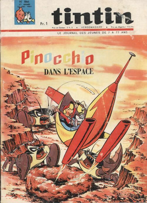 Livrenpoche : Tintin n°866 : Pinocchio dans l'espace - Collectif - Livre
