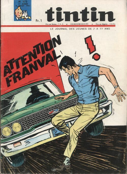 Livrenpoche : Tintin n°872 : Attention Franval ! - Collectif - Livre