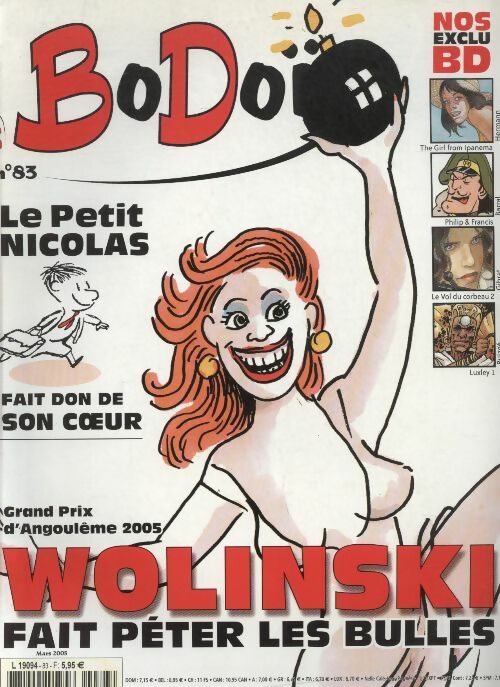 Livrenpoche : Bodoï n°83 : Wolinski fait péter les bulles - Collectif - Livre
