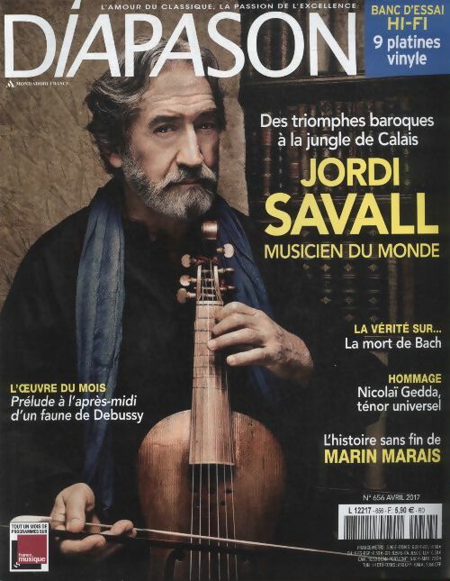 Livrenpoche : Diapason n°656 : Jordi Savall, musicien du monde - Collectif - Livre