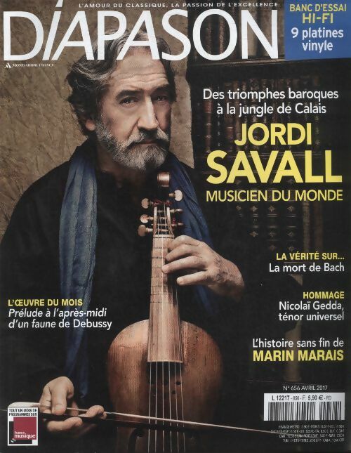 Diapason n°656 : Jordi Savall, musicien du monde - Collectif -  Diapason - Livre