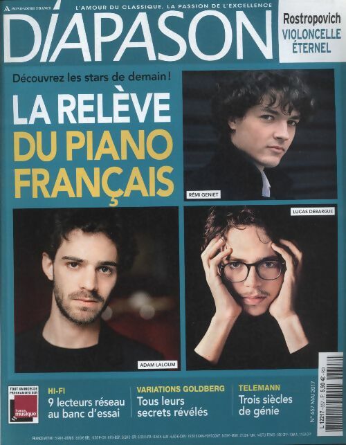 Livrenpoche : Diapason n°657 : La relève du piano français - Collectif - Livre