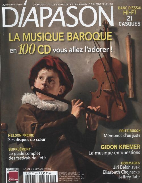 Livrenpoche : Diapason n°659 : La musique baroque en 100 cd vous allez l'adorer ! - Collectif - Livre