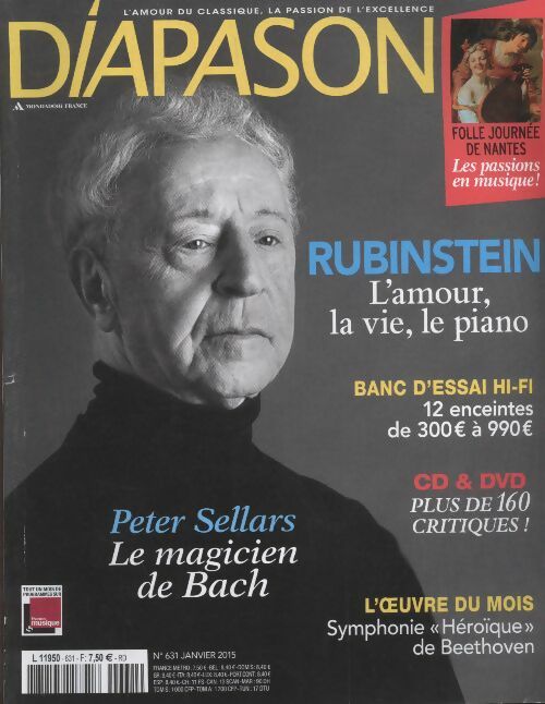Livrenpoche : Diapason n°631 : Rubinstein, l'amour, la vie, le piano - Collectif - Livre