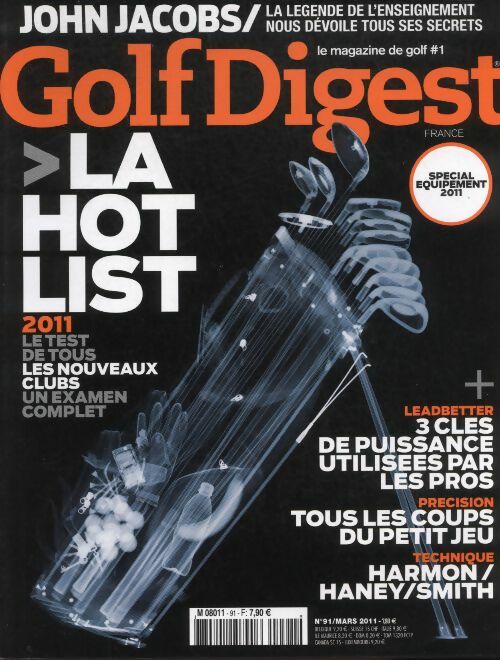 Livrenpoche : Golf Digest n°91 : La hot list 2011 - Collectif - Livre