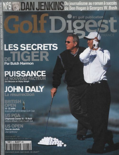 Livrenpoche : Golf Digest n°5 : Les secrets de Tiger par Butch Harmon - Collectif - Livre