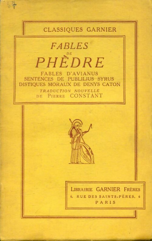 Livrenpoche : Fables de Phèdre - Pierre Constant - Livre