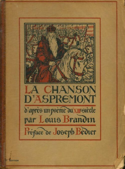 Livrenpoche : La chanson d'Aspremont - Louis Brandin - Livre