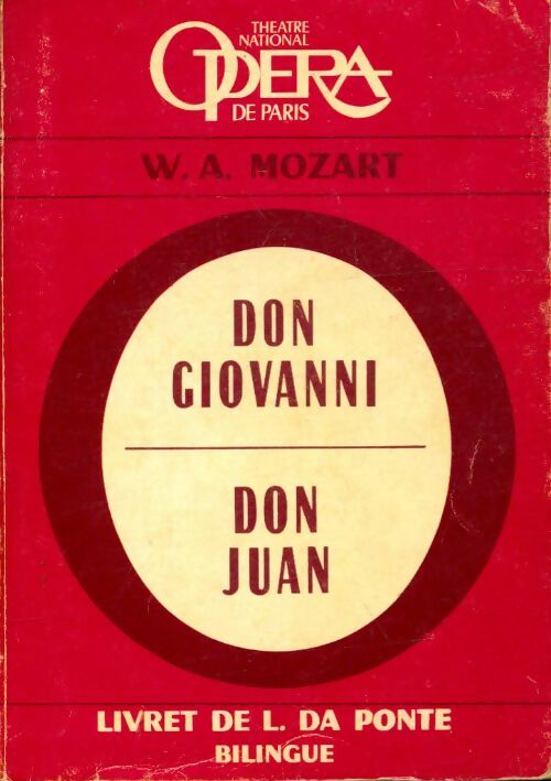 Livrenpoche : Don Giovanni / Don Juan - Gilles De Van - Livre