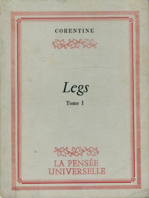 Livrenpoche : Legs Tome I - Corentine - Livre