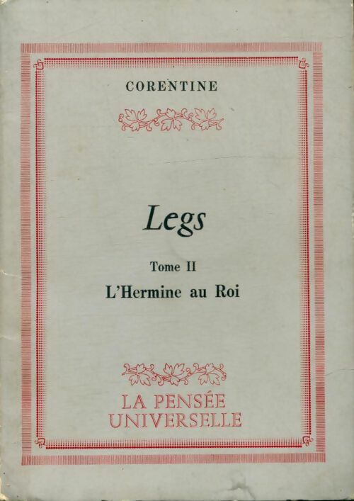 Livrenpoche : Legs Tome II : L'Hermine au Roi - Corentine - Livre