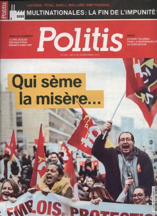 Livrenpoche : Politis n°1581 : Qui sème la misère ... - Collectif - Livre