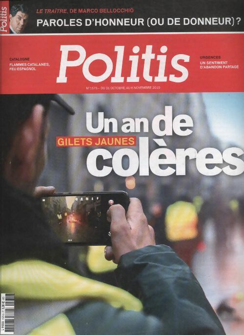 Livrenpoche : Politis n°1575 : Gilets jaunes, un an de colères - Collectif - Livre