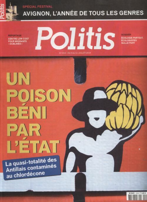 Livrenpoche : Politis n°1510 : Un poison béni par l'état - Collectif - Livre