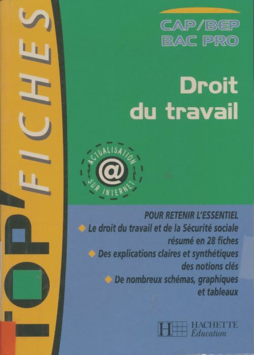 Livrenpoche : Droit du travail CAP BEP bac pro - Lucette Poletti - Livre