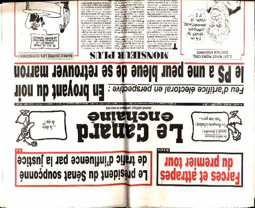 Livrenpoche : Le Canard enchaîné n°4519 : Le PS a une peur bleue de se retrouver marron - Collectif - Livre