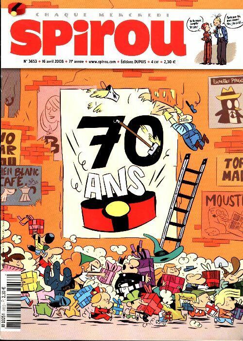 Livrenpoche : Spirou n°3653 : 70 ans - Collectif - Livre