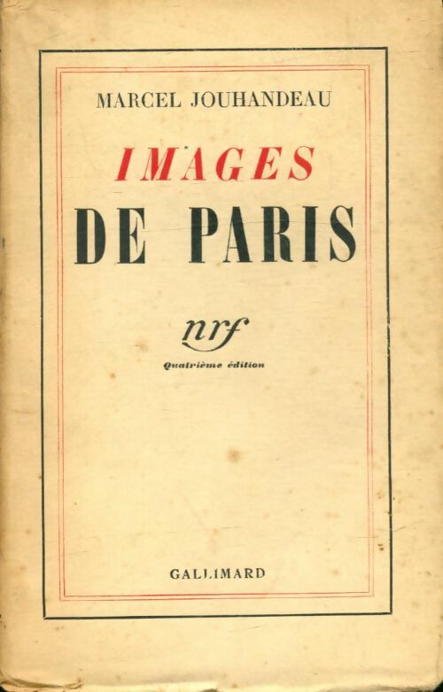 Livrenpoche : Images de Paris - Marcel Jouhandeau - Livre